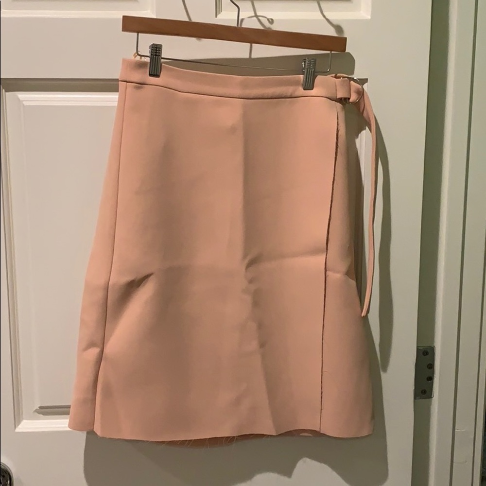 Topshop long pink skirt